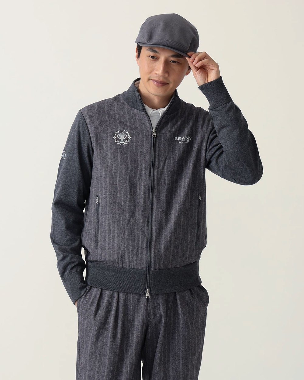 BEAMS Golf Purple Label Combination Knit Blouson &middot; view 3 of 4