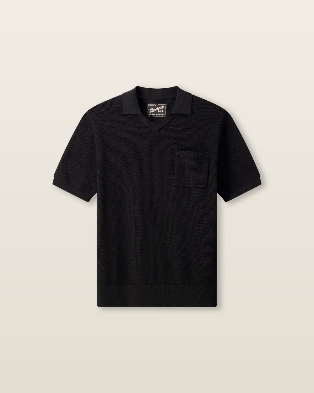 Devereux Golf Phoenician Polo - Black, view 1 of 5