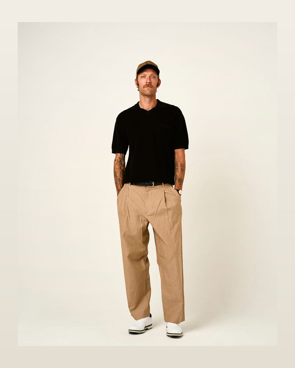 Devereux Golf Phoenician Polo - Black, view 2 of 5