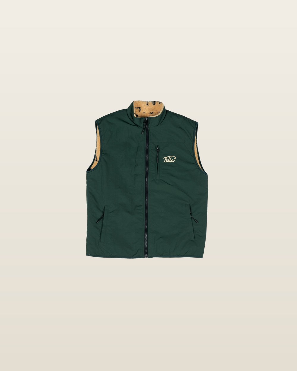 Fella Golf Reversible Bodywarmer - Fleece Golfcart Pattern, view 1 of 5