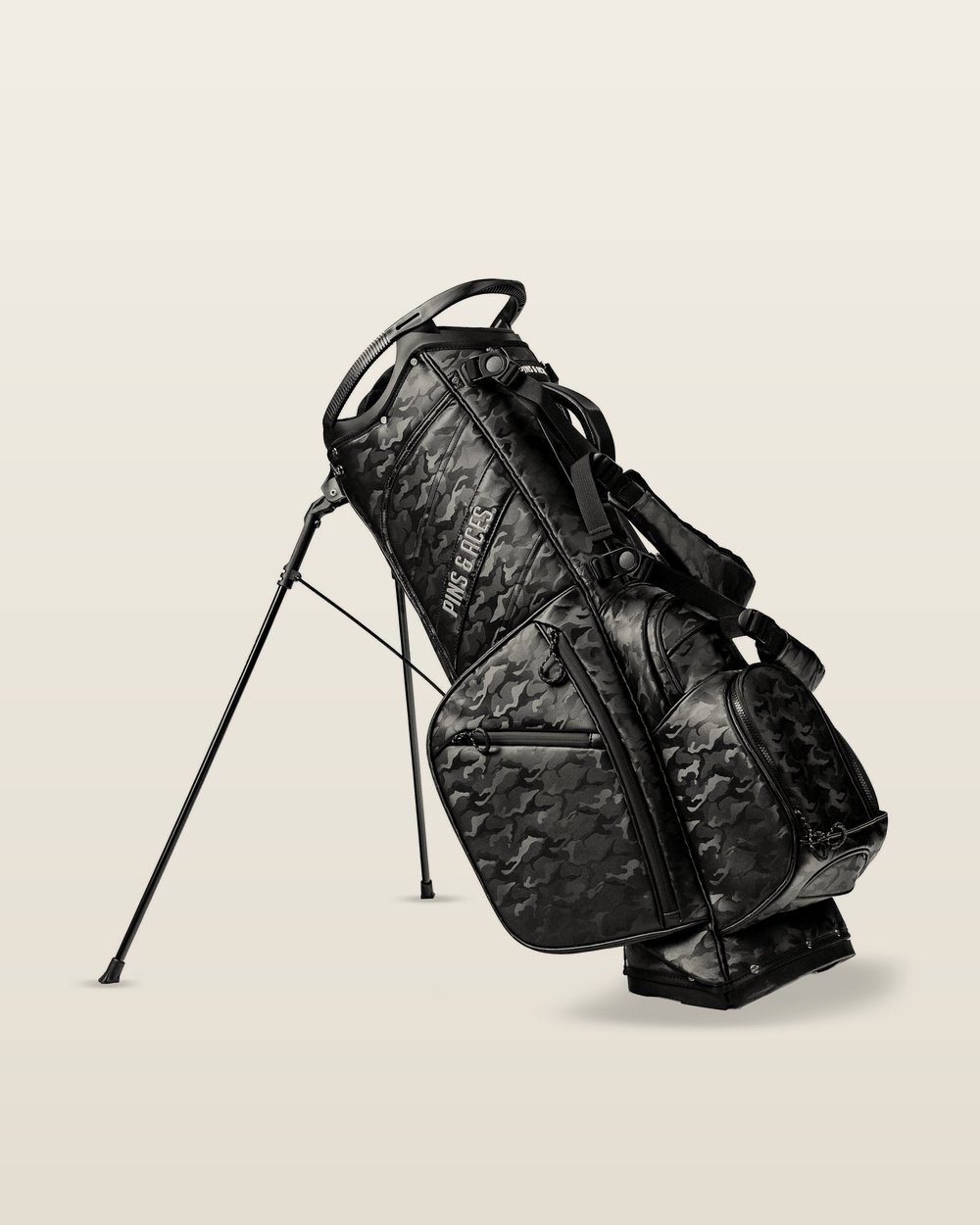 Pins & Aces Player Preferred™ Golf Bag - Black Camo, view 1 of 5
