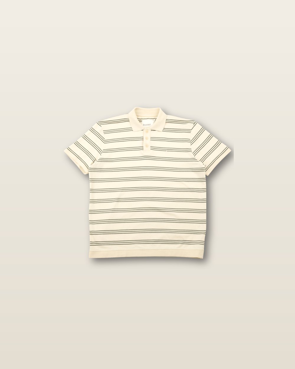 Sounder Play Well Polo - Dark Green / Natural Stripe, view 1 of 5