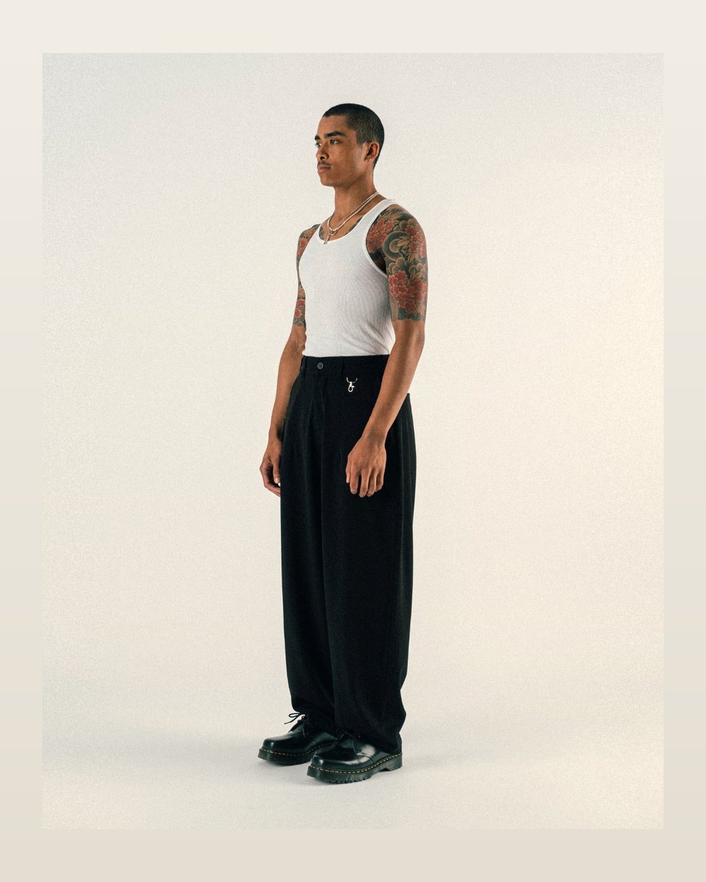 Students Golf Calculus Baggy Pleated Pants, view 4 of 5