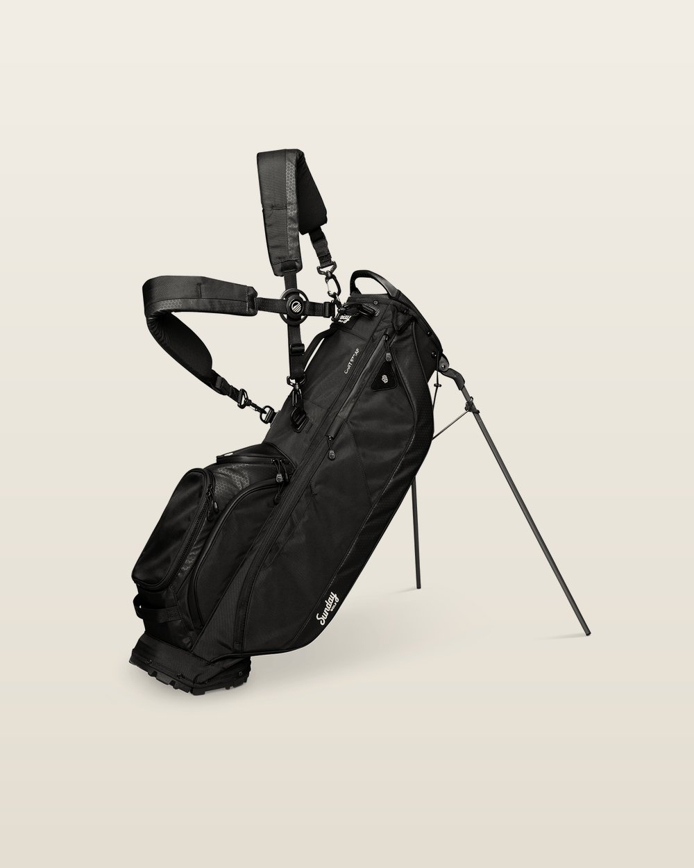 Sunday Golf Ryder | Matte Black Full Size Stand Bag, view 1 of 5