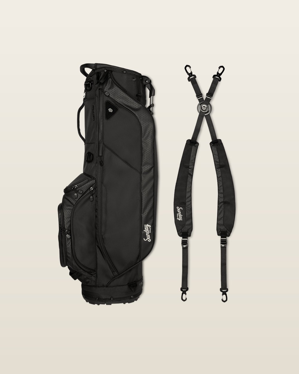 Sunday Golf Ryder | Matte Black Full Size Stand Bag, view 3 of 5