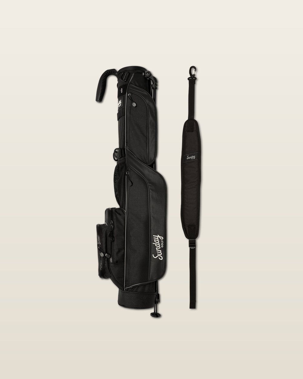 Sunday Golf Loma | Matte Black Par 3 Bag, view 3 of 5