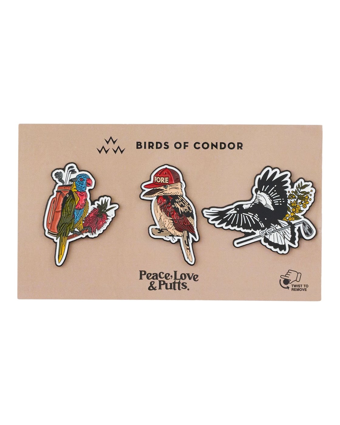 Birds of Condor Birds in the Wild enamel ball marker set · view 1 of 4