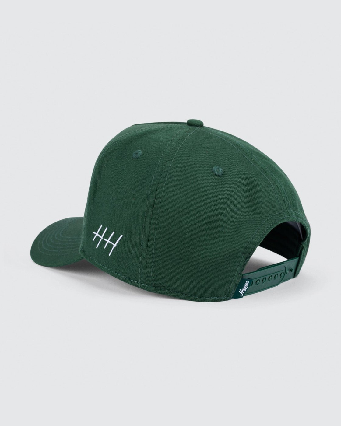 Huega House vintage swan embroidered hat in forest green · view 3 of 4