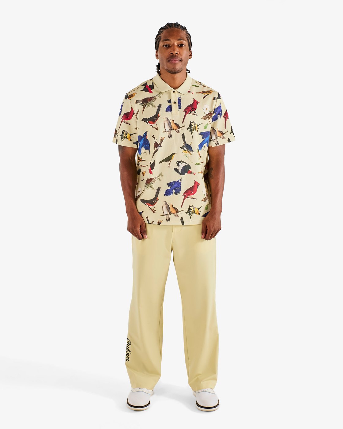 Malbon x Gumtree Birds of Georgia polo with Audubon-style bird print · view 2 of 4