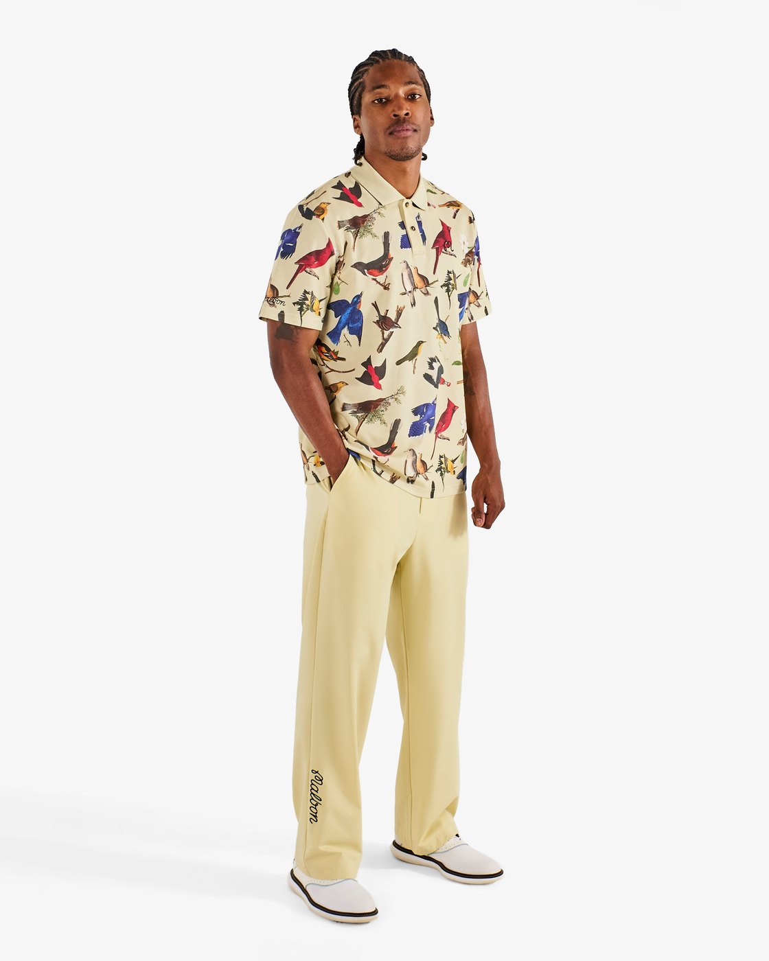 Malbon x Gumtree Birds of Georgia polo with Audubon-style bird print · view 4 of 4