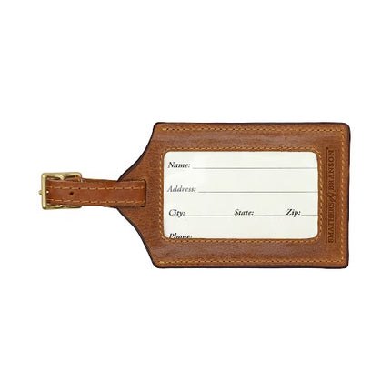 Smathers and Branson upland shoot needlepoint luggage tag with game birds · view 2 of 2