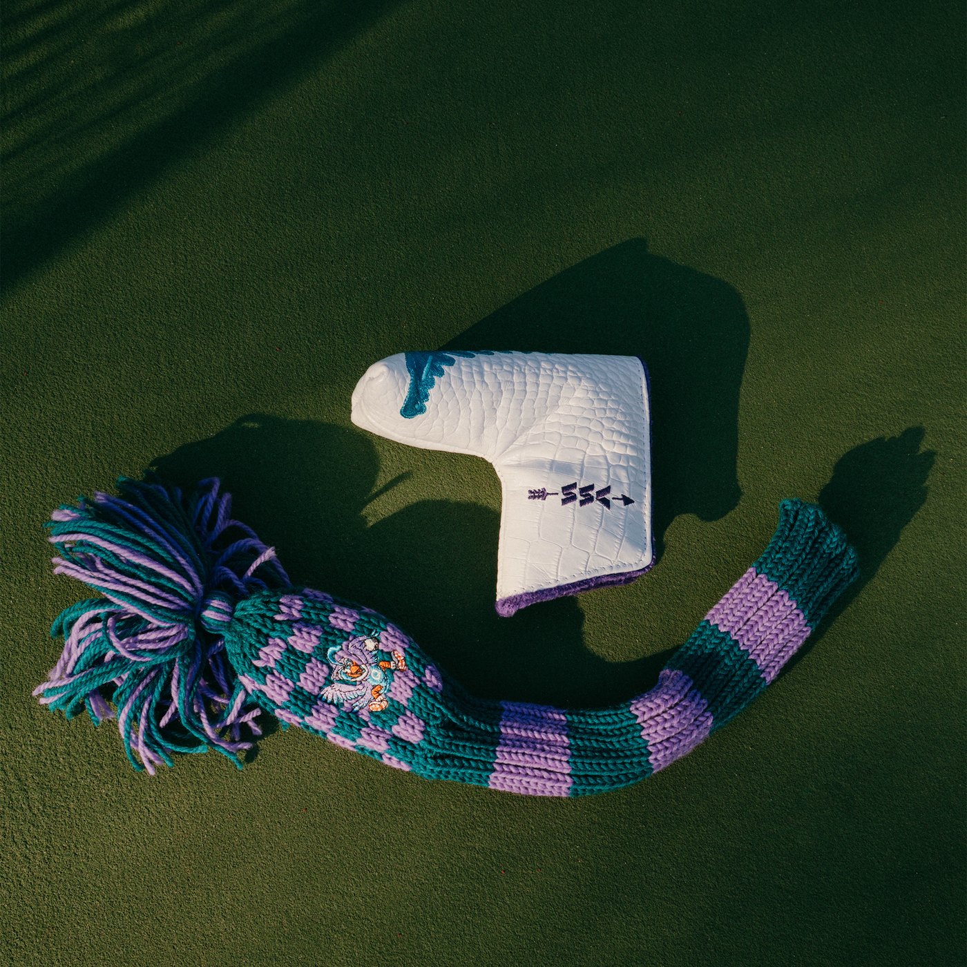 Sugarloaf Social Club Queen City Quail knit fairway wood headcover in wool · view 4 of 4
