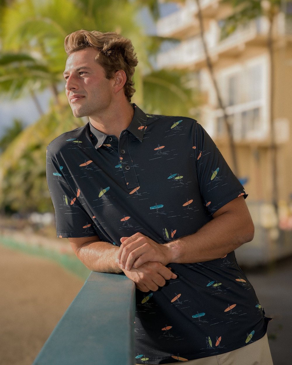 Kahala brrr° Performance Polo, Surf Check · view 1 of 3