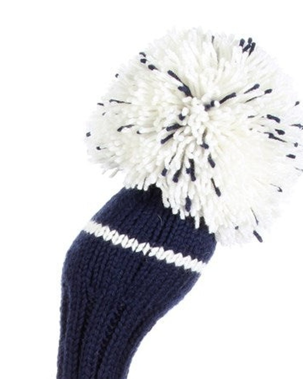 Jan Craig Headcovers Navy & White Pom Driver Cover · view 1 of 1