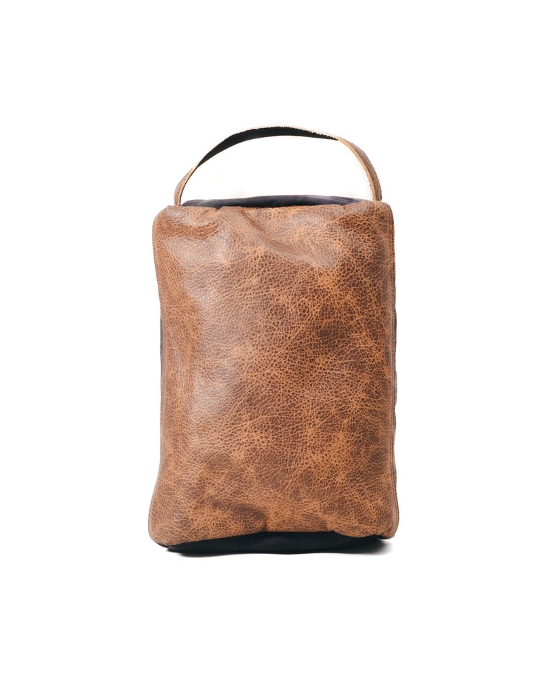 Bluegrass Fairway Shoe Bag in Blackwatch Waxed Canvas · view 2 of 4