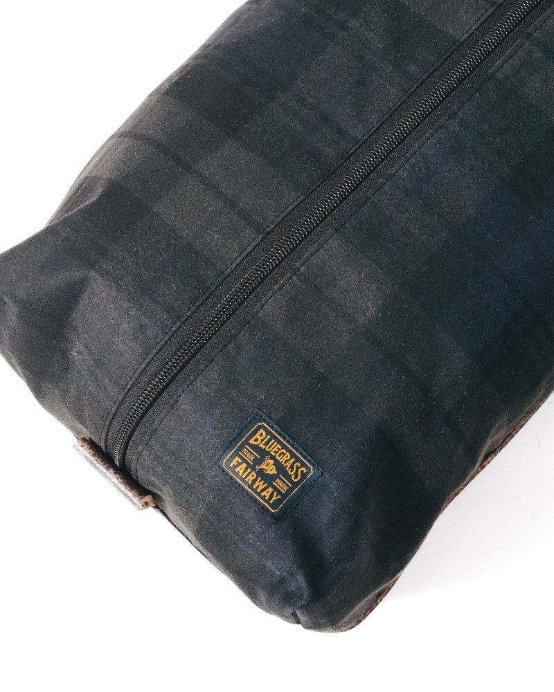 Bluegrass Fairway Shoe Bag in Blackwatch Waxed Canvas · view 4 of 4