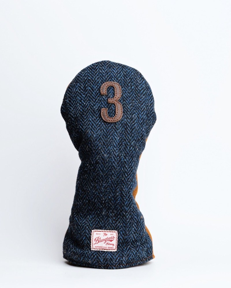 Bluegrass Fairway The Harris Navy Herringbone Harris Tweed · view 3 of 4