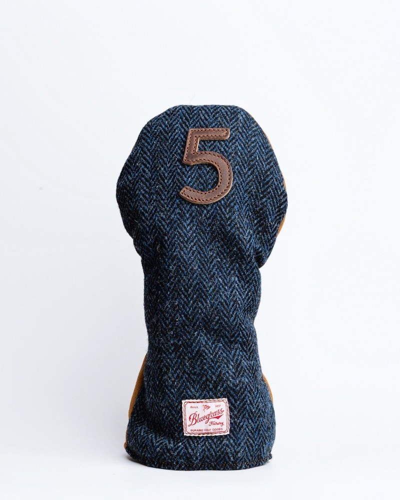 Bluegrass Fairway The Harris Navy Herringbone Harris Tweed · view 4 of 4