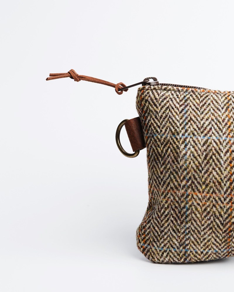 Bluegrass Fairway Harris Tweed Zippered Valuables Field Pouch · view 3 of 3