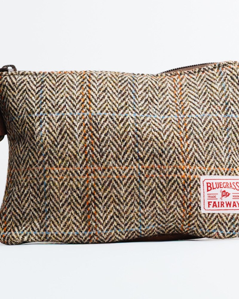 Bluegrass Fairway Harris Tweed Zippered Valuables Field Pouch · view 1 of 3