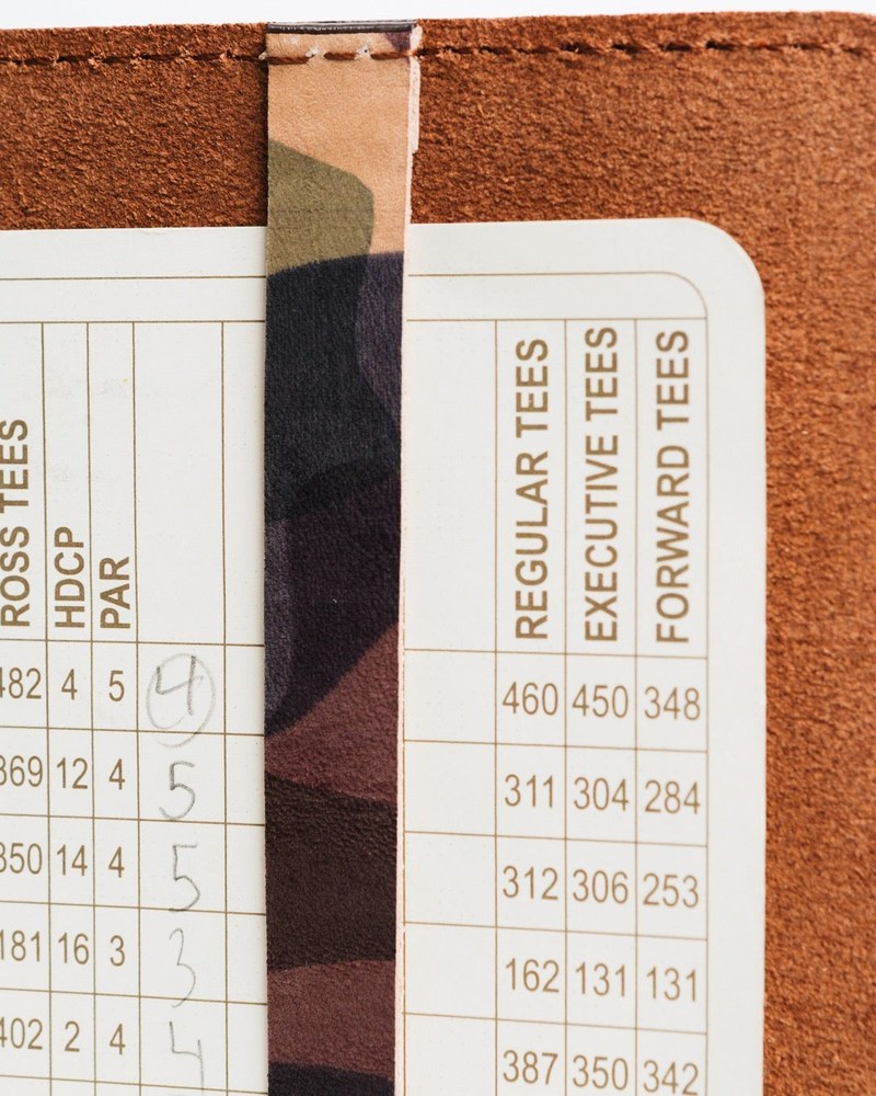 Bluegrass Fairway Premium Horween Leather Minimalist Scorecard Holder · view 3 of 4