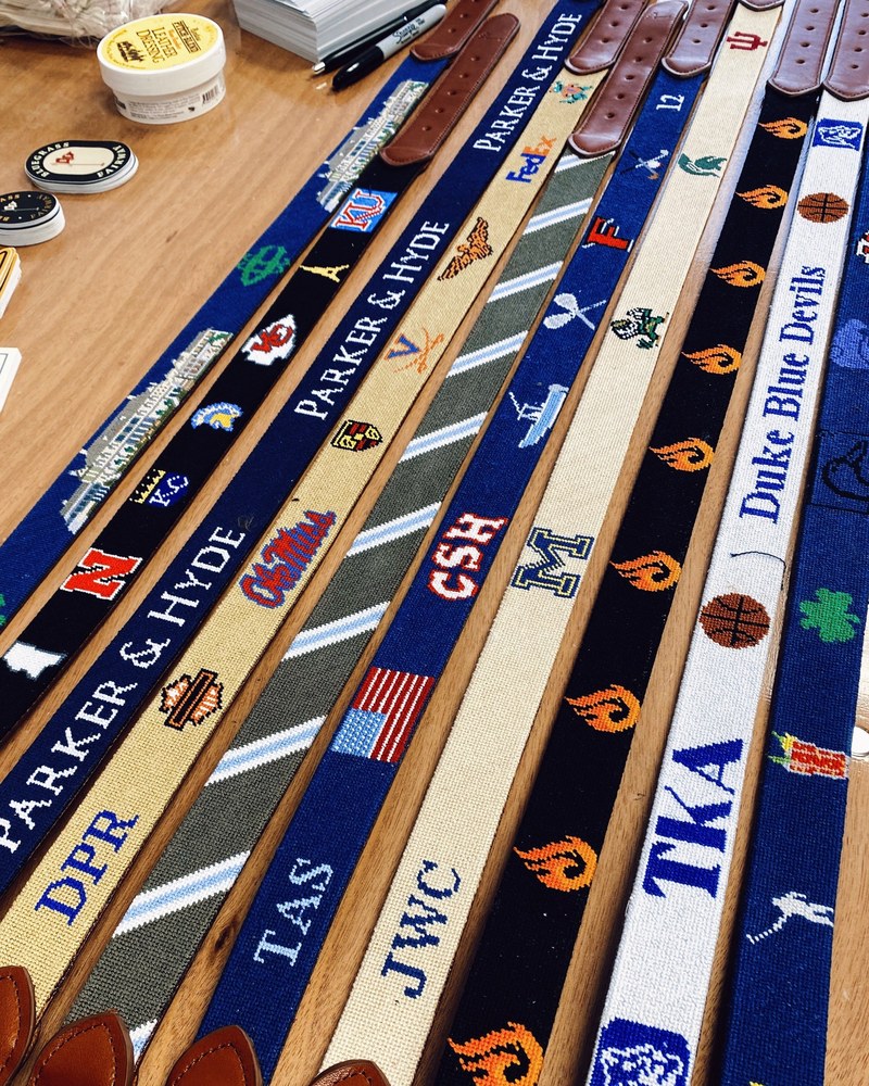 Bluegrass Fairway Custom Needlepoint Belt · view 3 of 4