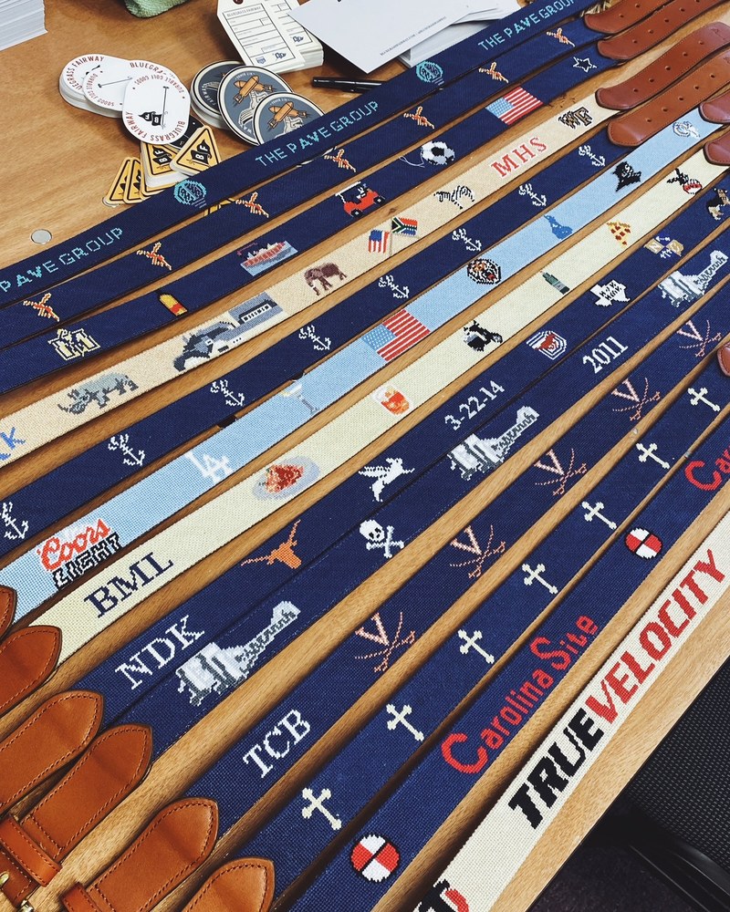 Bluegrass Fairway Custom Needlepoint Belt · view 4 of 4