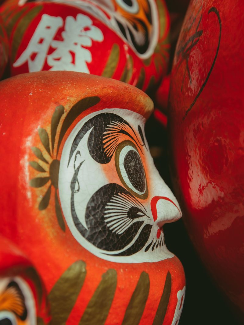 Japanese Daruma doll — traditional Takasaki wishing doll