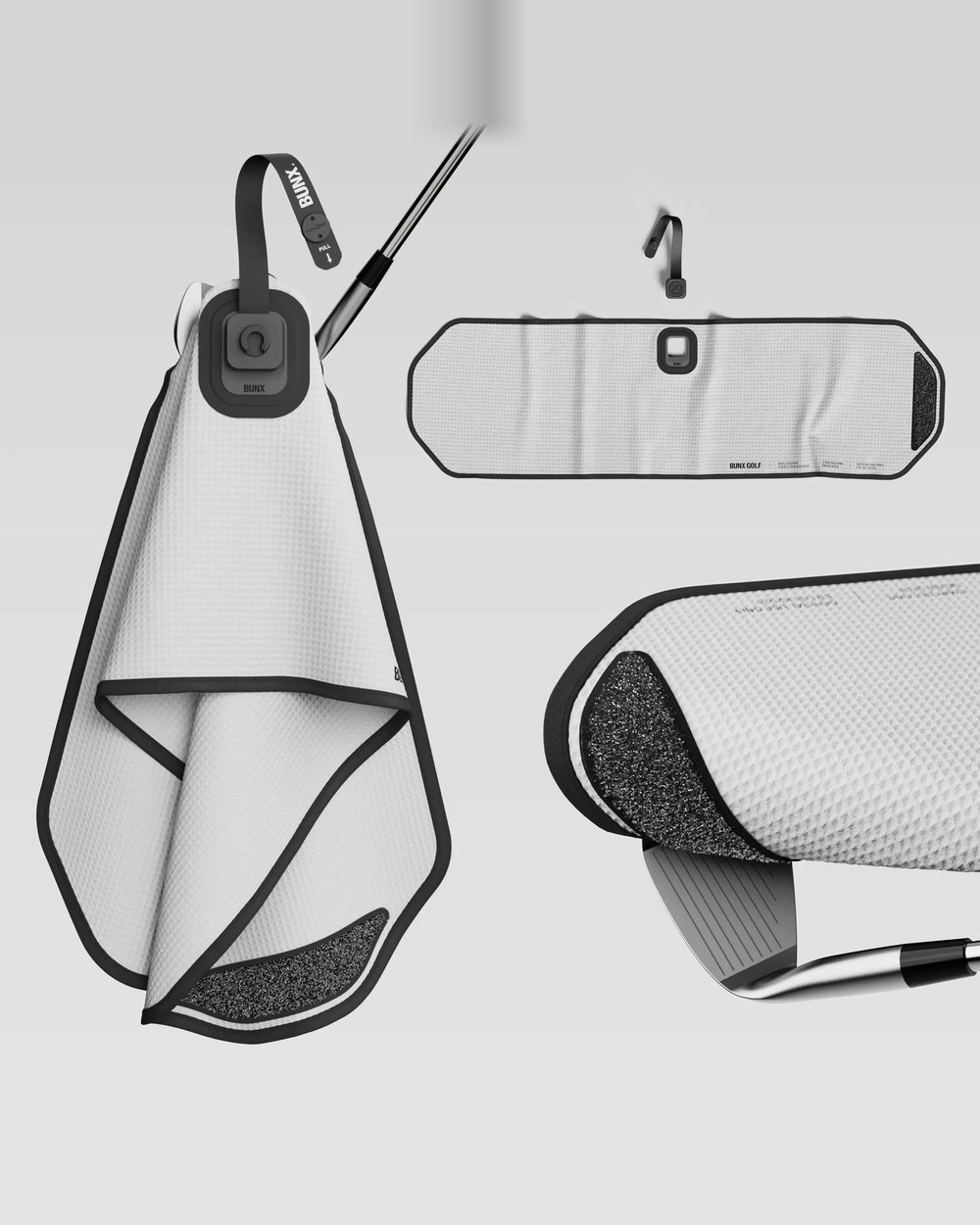 BUNX Golf Magnetic Towel, Technical Typography · view 2 of 3