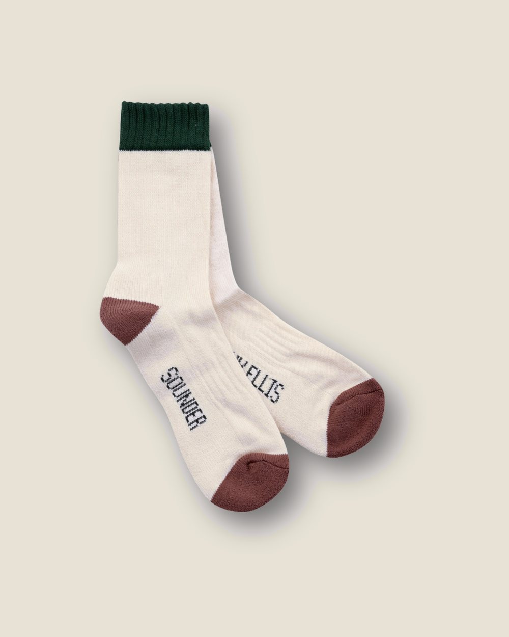 Sounder Ivy Ellis Crew Sock, Cream · view 2 of 4