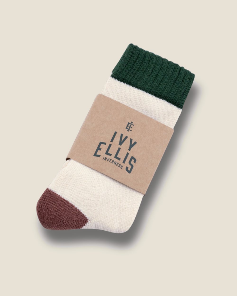 Sounder Ivy Ellis Crew Sock, Cream · view 4 of 4