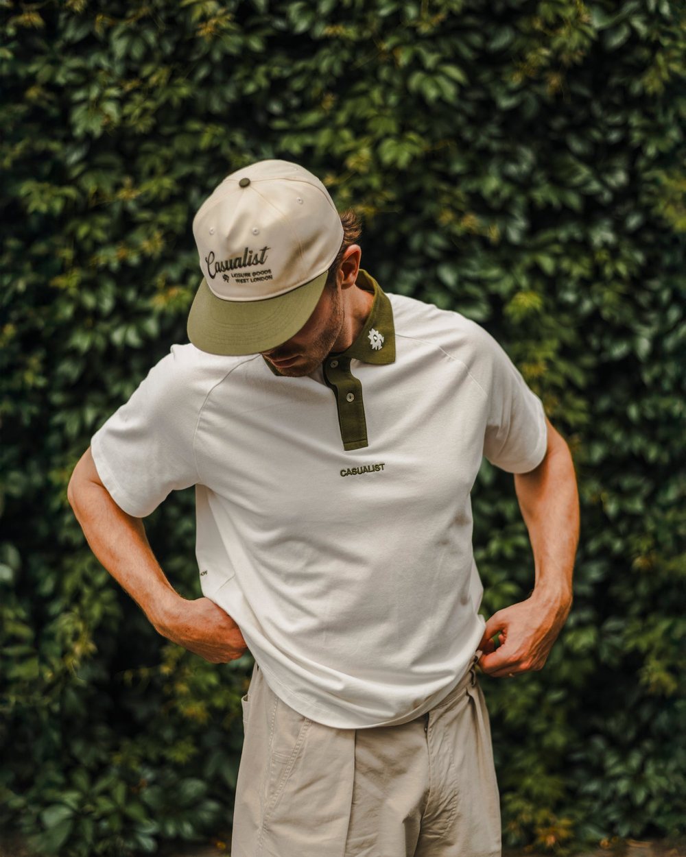 Casualist Weekend Pique Polo, Ecru · view 1 of 5