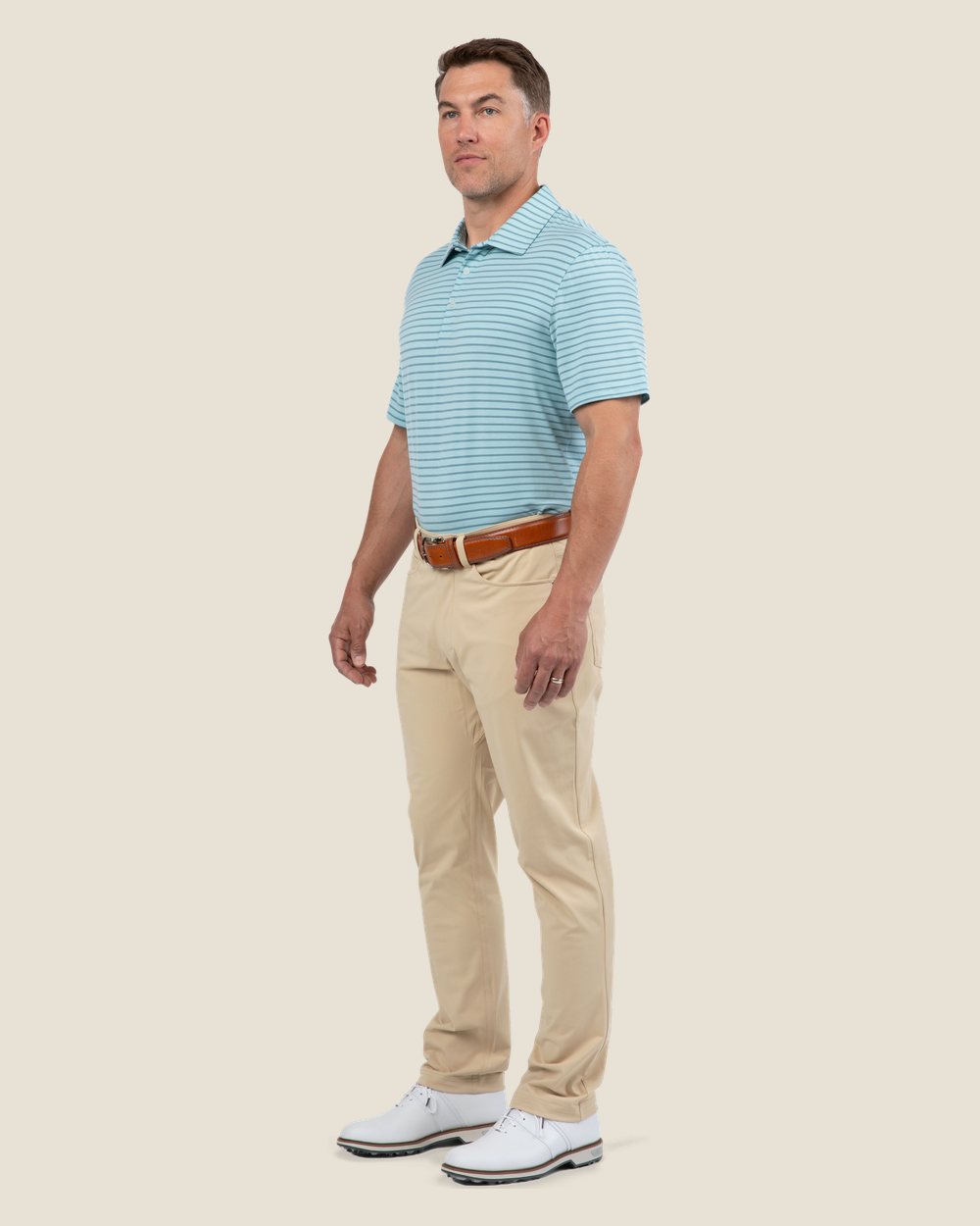 Juniper & James Comfort Polo, Sea Foam / Slate · view 3 of 4