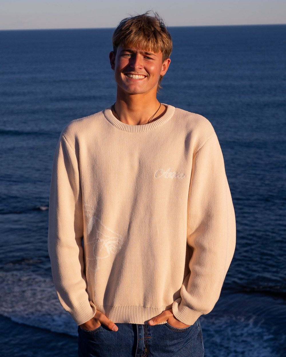 AXXA Golfer Knit, Cream · view 5 of 5