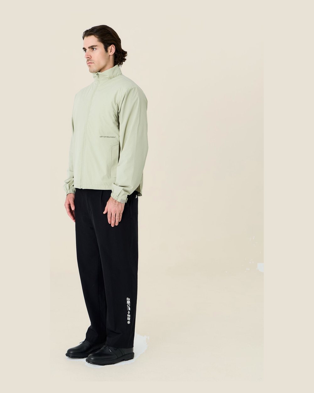 Left of Field Golf Elements Weather Jacket, Sand / Moss · view 1 of 5