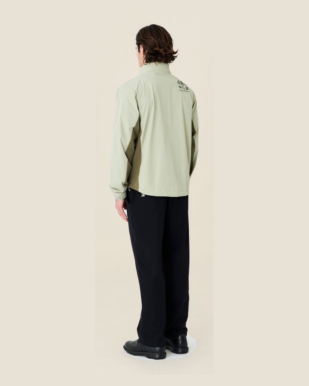 Left of Field Golf Elements Weather Jacket, Sand / Moss · view 2 of 5