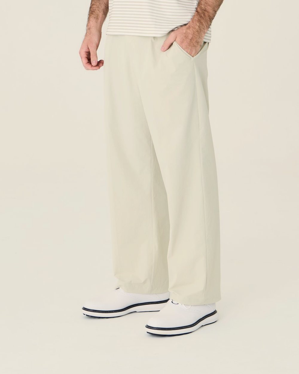 Left of Field Golf Pleated Lite Pant, Beige · view 1 of 5
