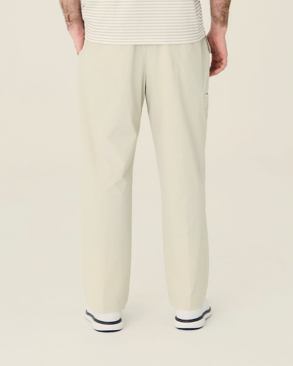 Left of Field Golf Pleated Lite Pant, Beige · view 3 of 5