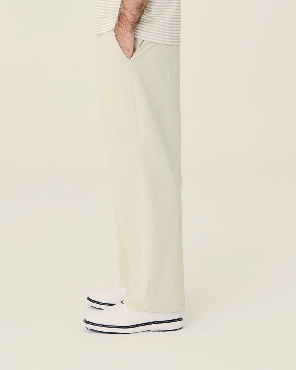 Left of Field Golf Pleated Lite Pant, Beige · view 4 of 5