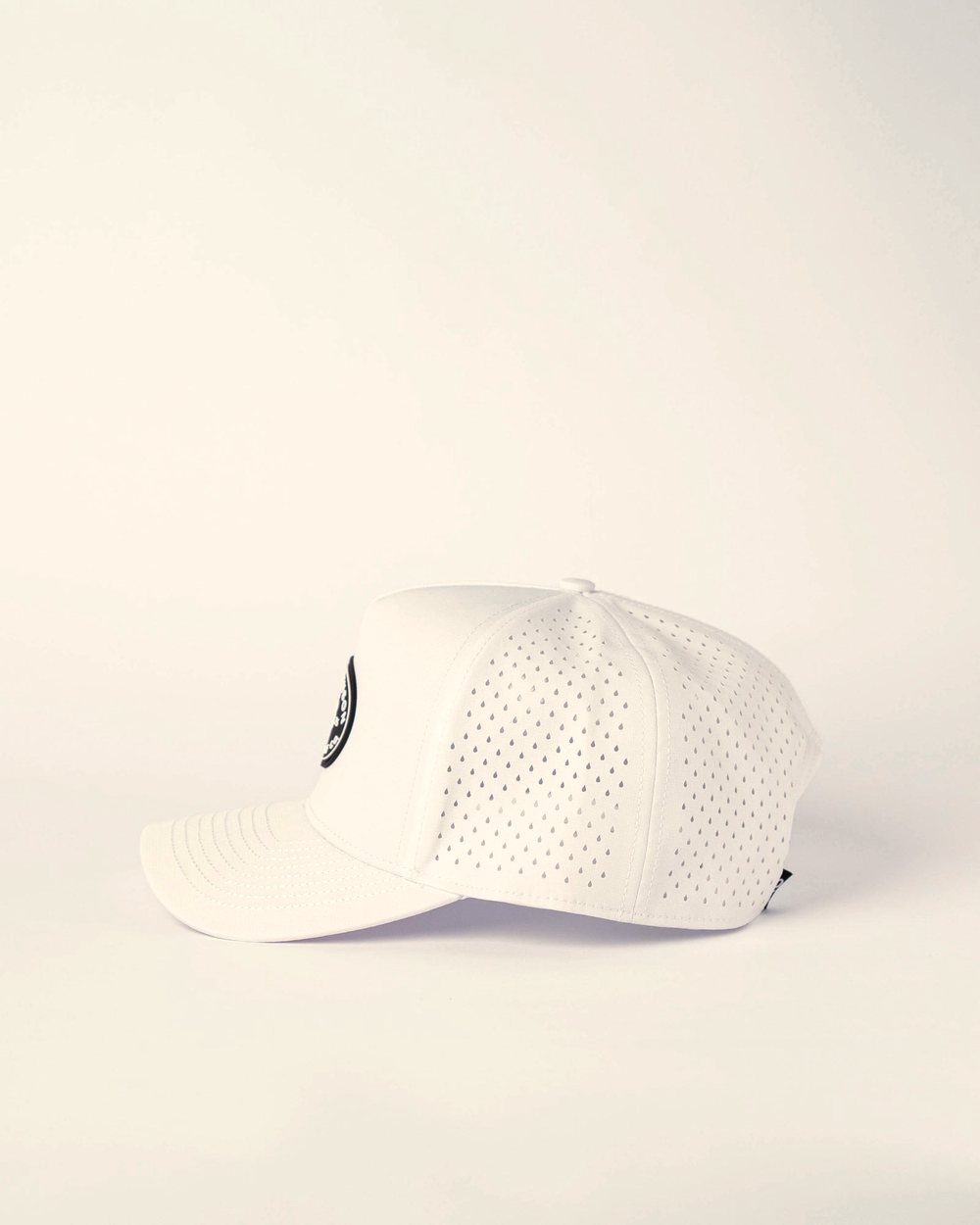 Howie Benson Five-Panel Patch Hat, White · view 4 of 5