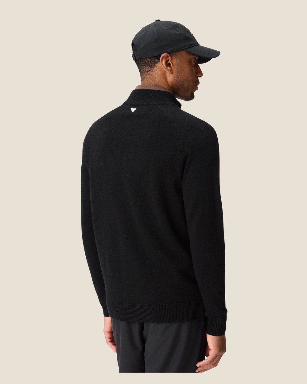 Macade Bridge Merino Quarter Zip, Black · view 3 of 5