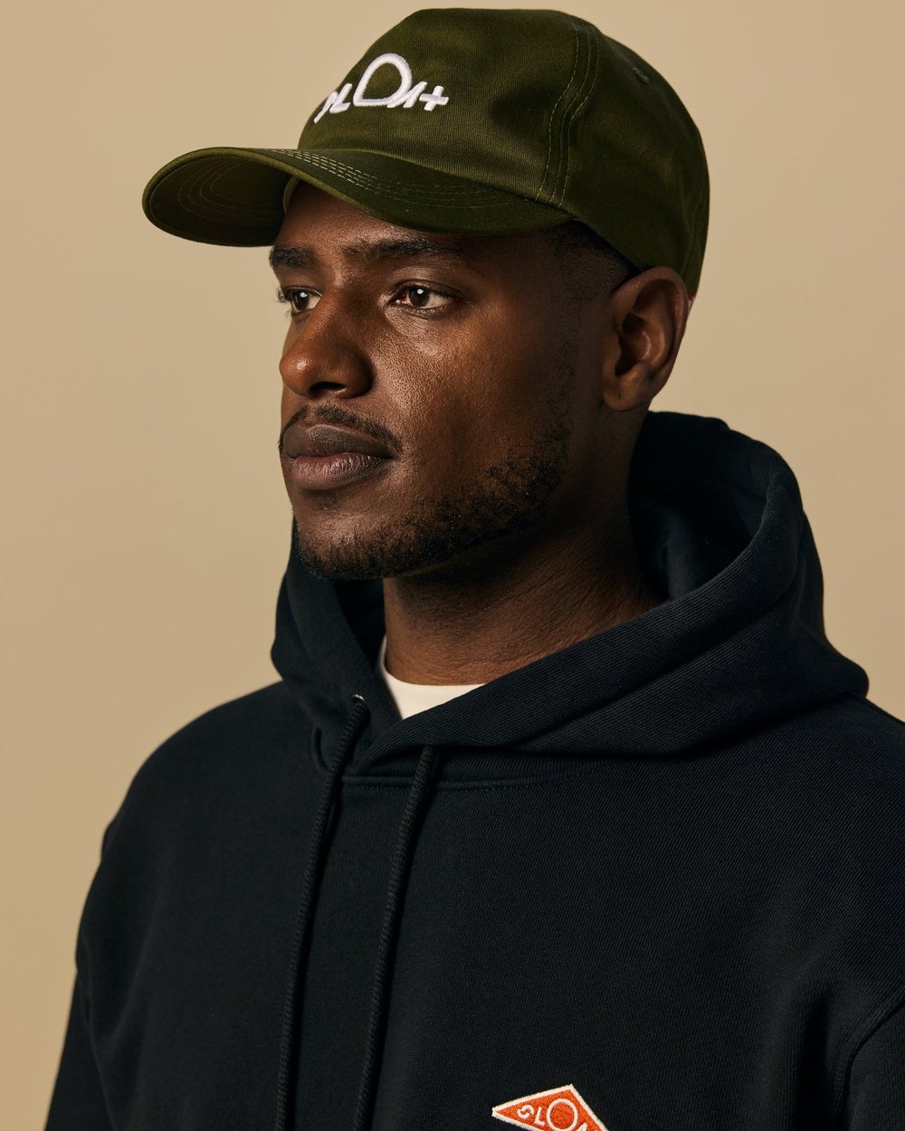 SLOAT Organic Cotton Five Panel Hat, Oil Green · view 2 of 5