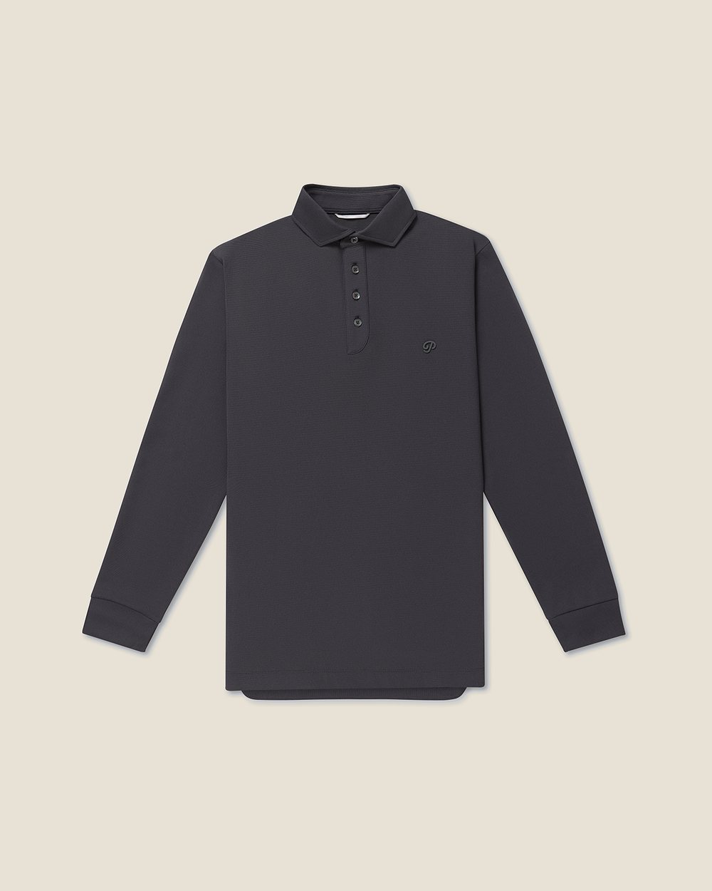 Public Drip Triborough Waffle Knit Polo, Dark Slate · view 2 of 5