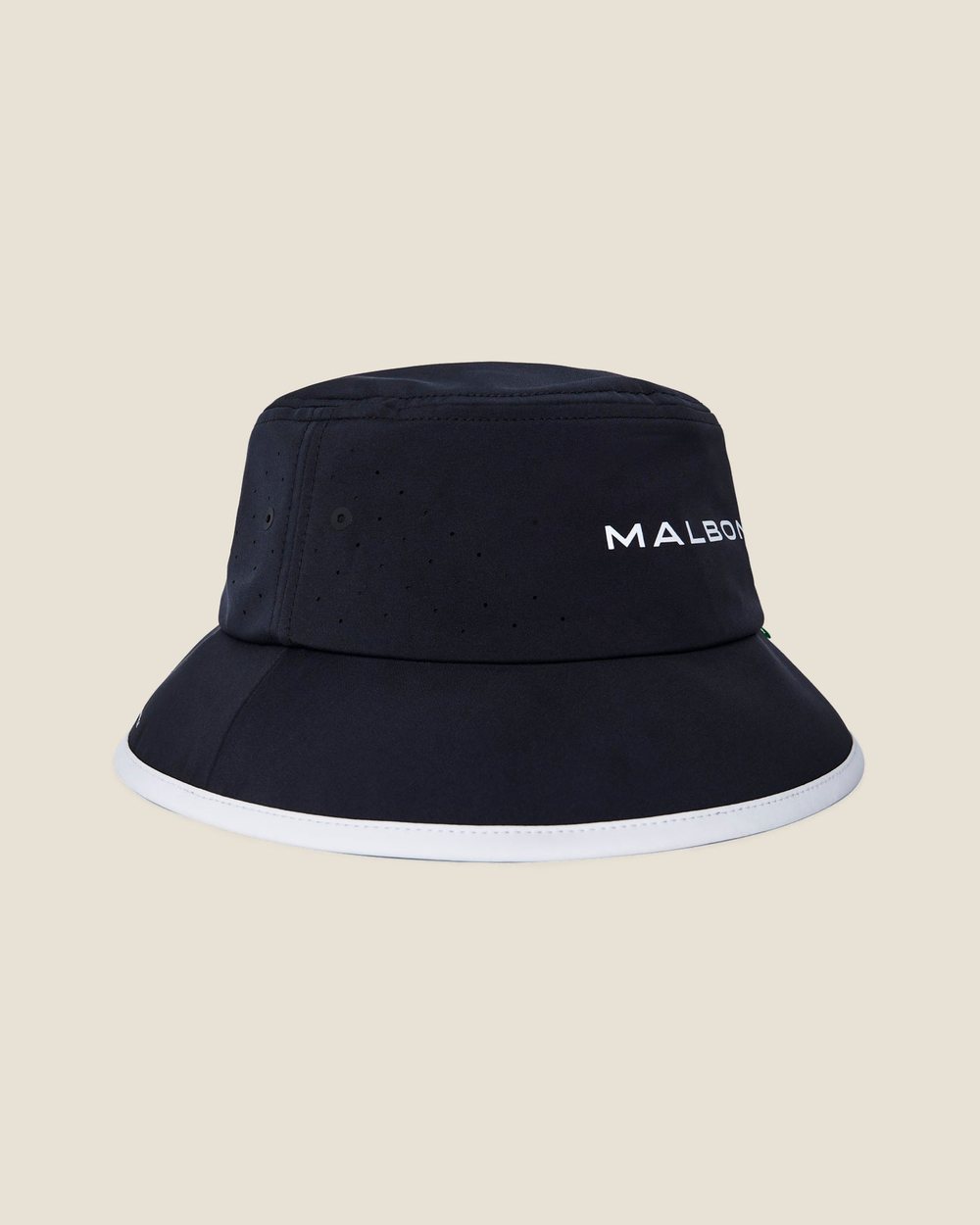 Malbon Golf Performance Tech Bucket Hat, Black · view 2 of 3