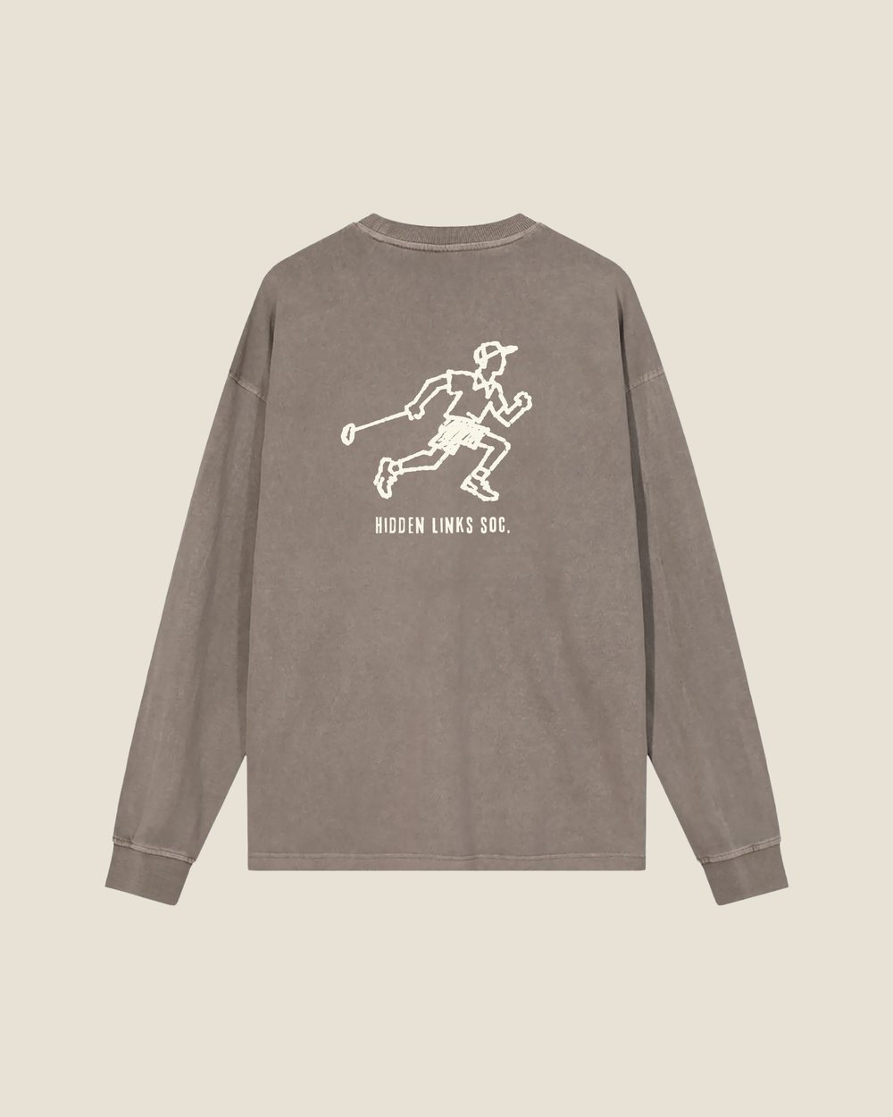 Hidden Links Society The Society Long Sleeve Tee, Vintage Brown · view 1 of 2