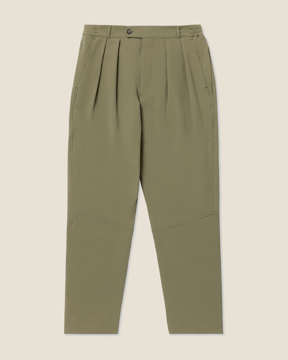 Public Drip Anywhere Pleated Pants, Olive · view 2 of 5
