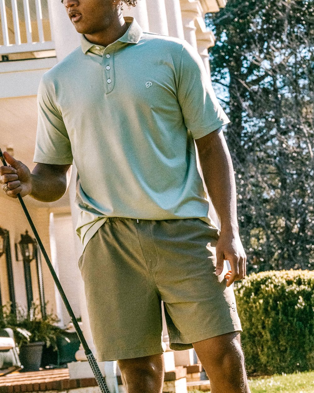 Public Drip Anywhere Tech Short, Olive · view 1 of 4