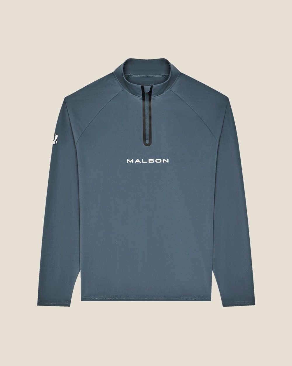 Malbon Golf Performance Raglan Quarter Zip, Dark Slate · view 2 of 5