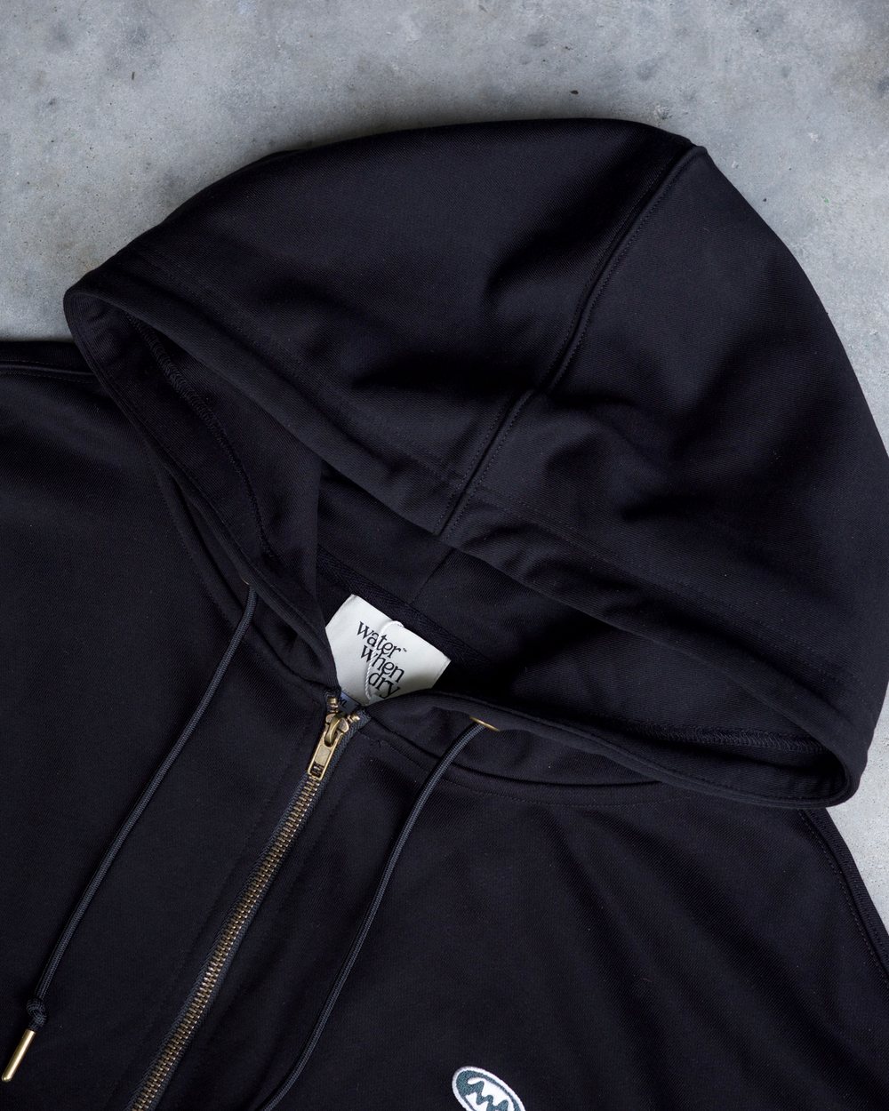 water when dry Canopy Zip Hoodie, Charcoal · view 2 of 3