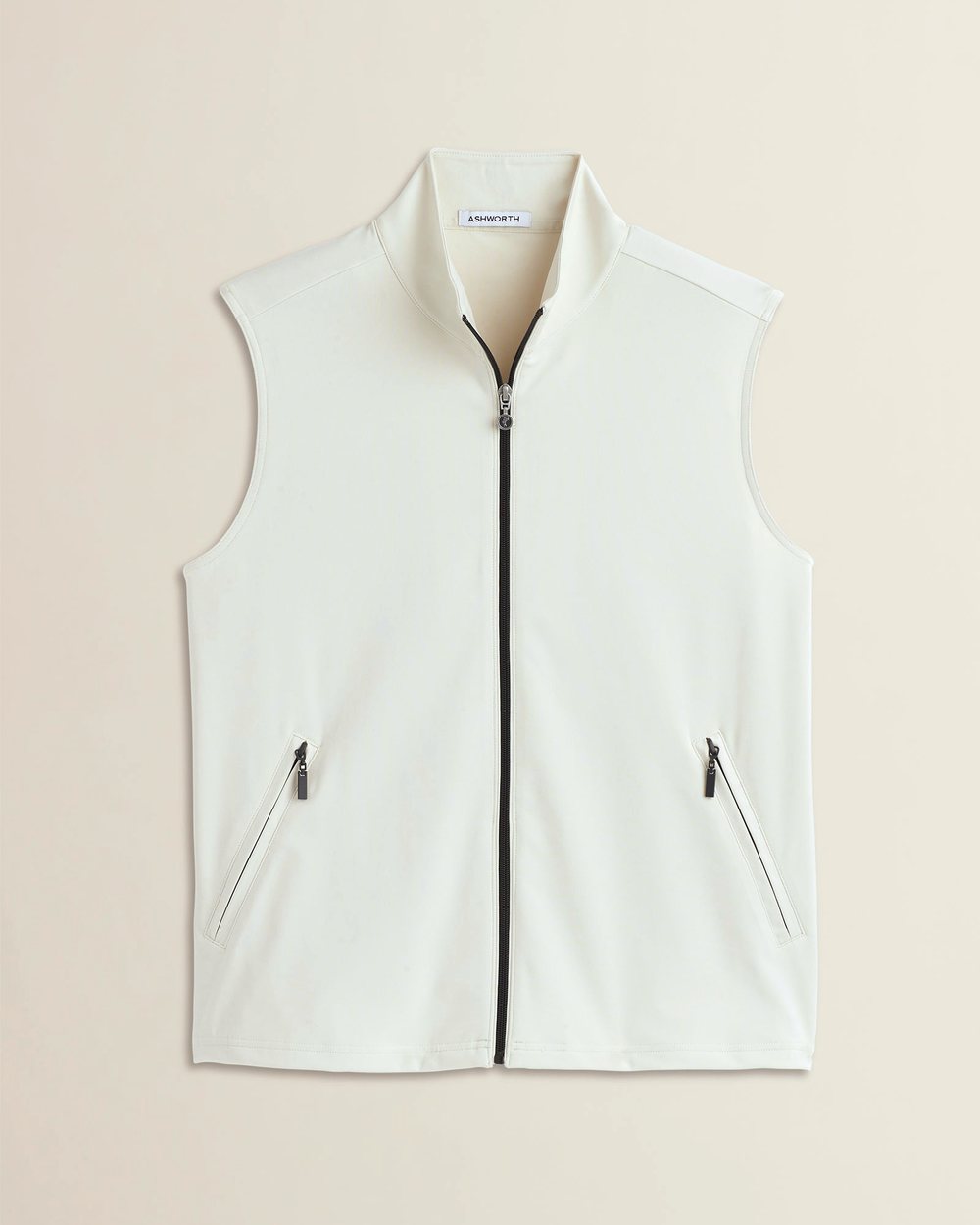 Ashworth Golf Company Tech Stretch Vest, Bone · view 2 of 4